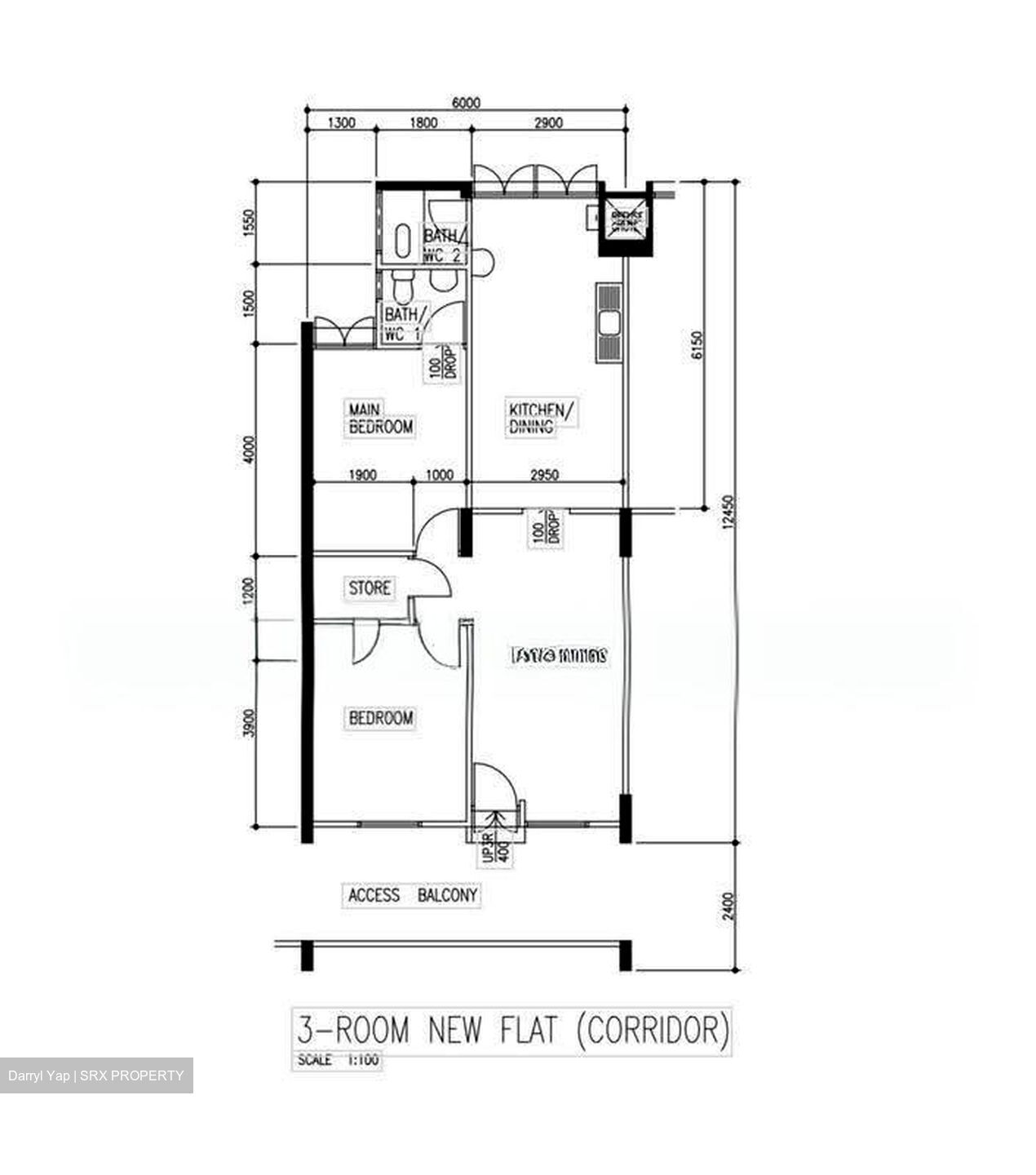 Blk 623 Yio Chu Kang Heights (Ang Mo Kio), HDB 3 Rooms #610730471